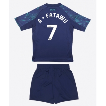 Leicester City Issahaku Fatawu #7 Maglia Gara Trasferta Repliche 2025-26 Bambino Maniche Corte